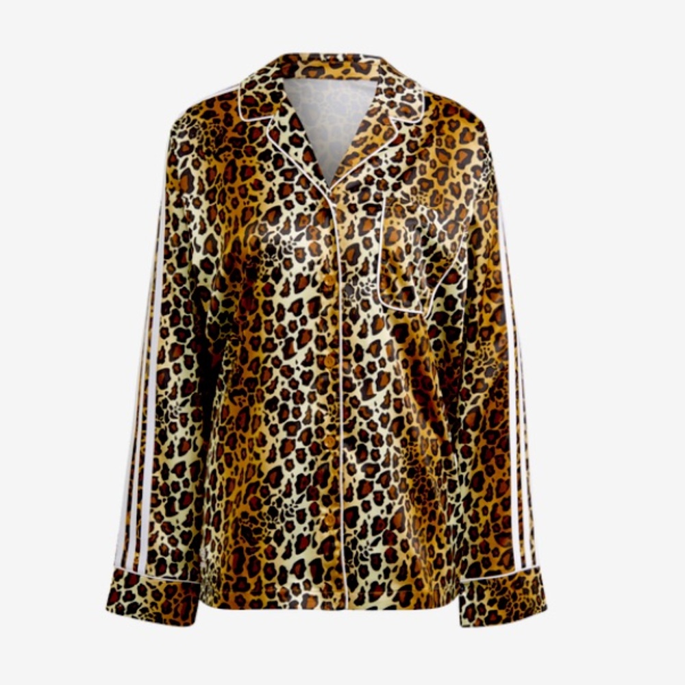 Adidas Satin Button Up Top & Pants